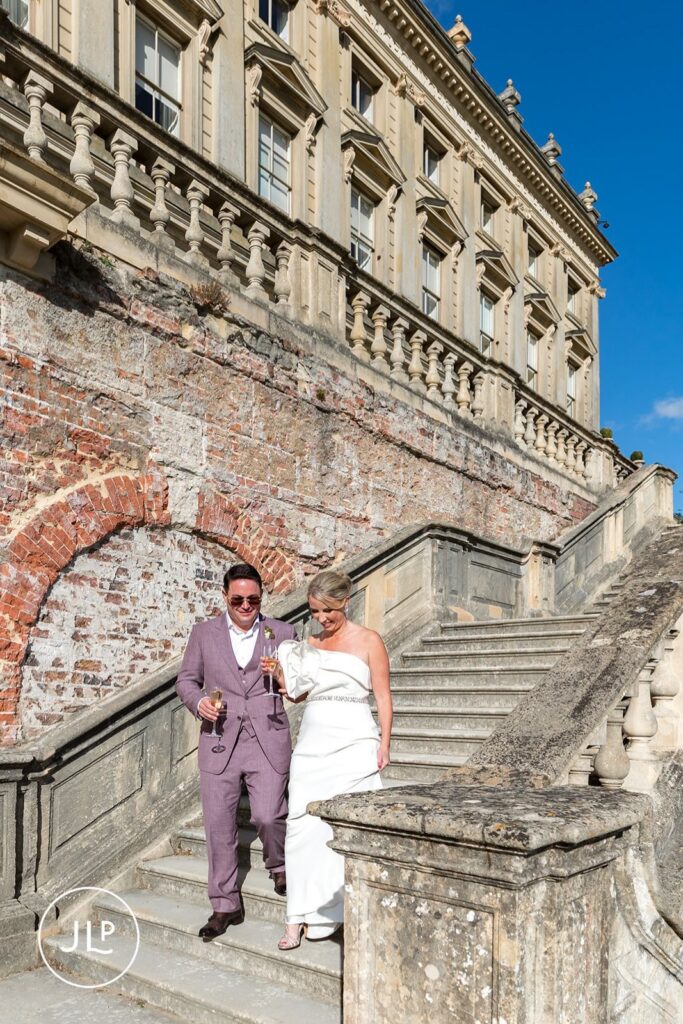 natural wedding photography Cliveden House grounds