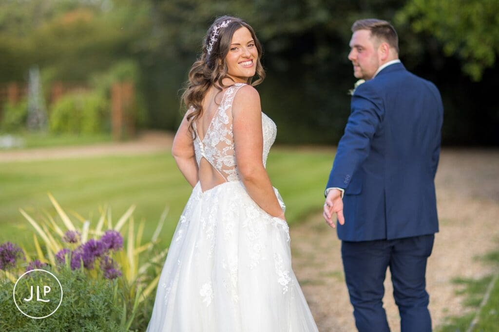 Bride and groom portrait at Hartsfield Manor Surrey