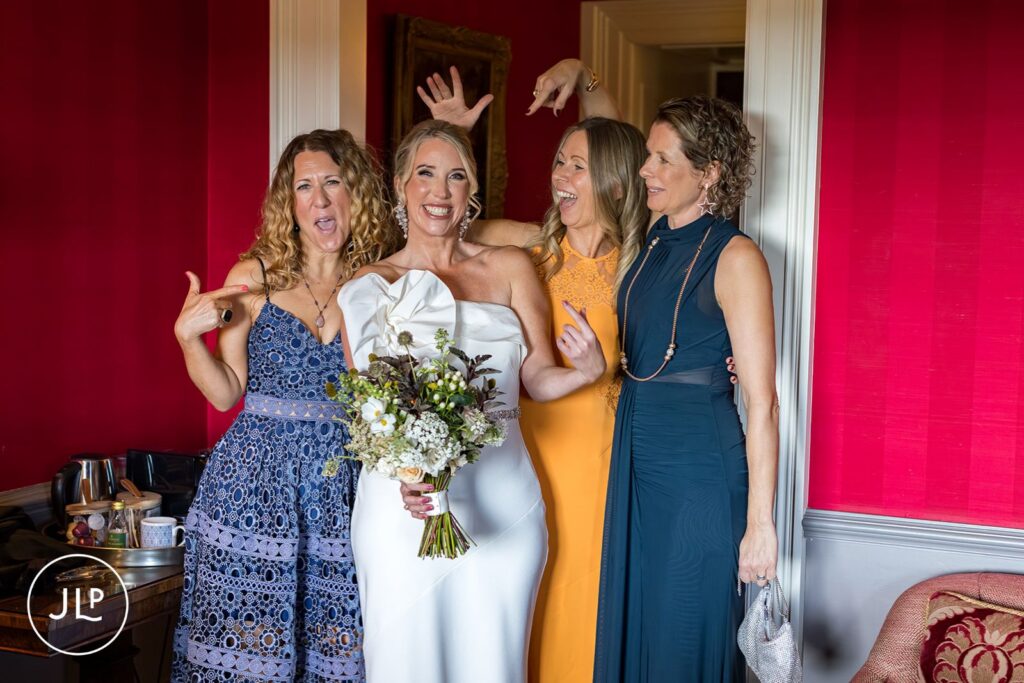 Playful moments captured by a Cliveden House wedding photographer.