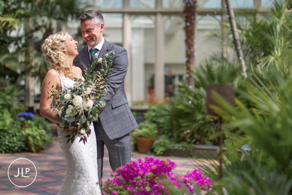 Romantic Hampton Court House Surrey wedding portrait captured by a documentary wedding photography specialist.