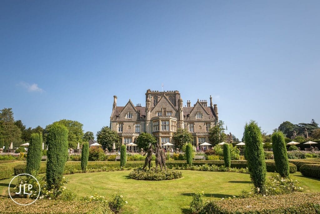 Luxury Gloucestershire wedding venue De Vere Tortworth Court grand exterior.
